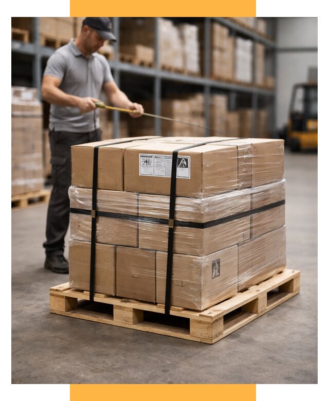 Упаковка и паллетирование грузов от 3567 р. | СетСервис-Бгр