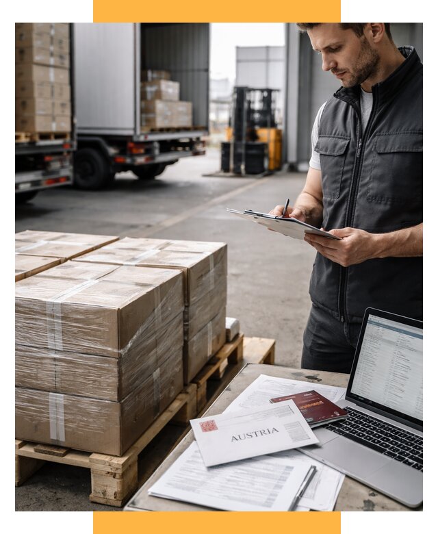 Доставка в Австрию от 66235 р. Логистика и экспорт СетСервис-Бгр