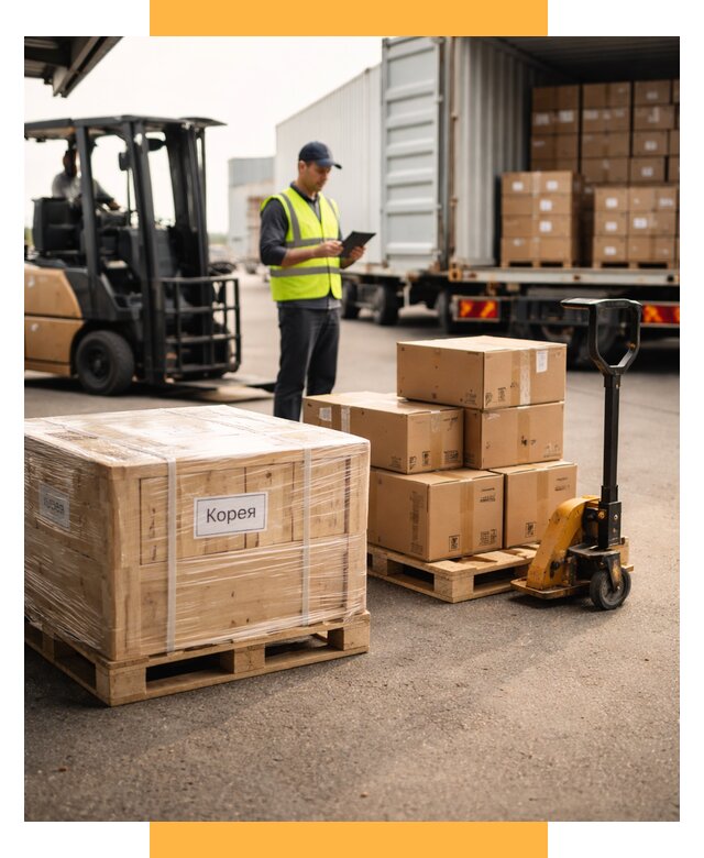 Доставка грузов в Корею из России от 35665 р. | СетСервис-Бгр